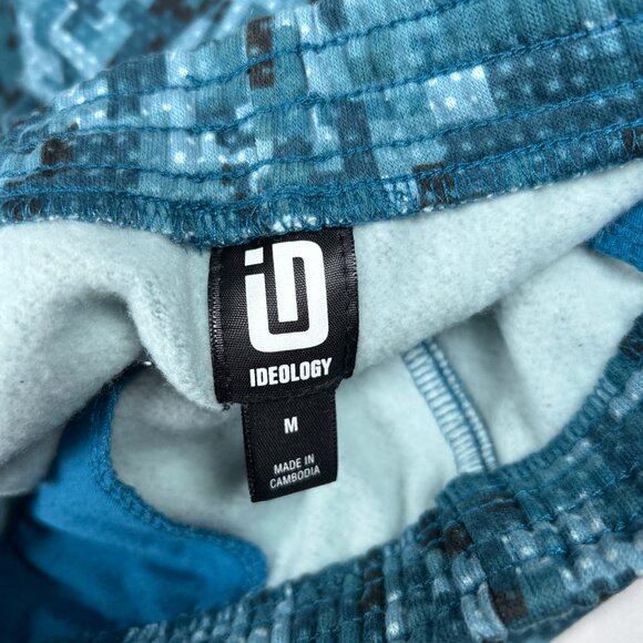 Ideology Boys Medium Pants Pixelated Camo Sweatpants Active Blue Black Warm NWT - Picture 5 of 9